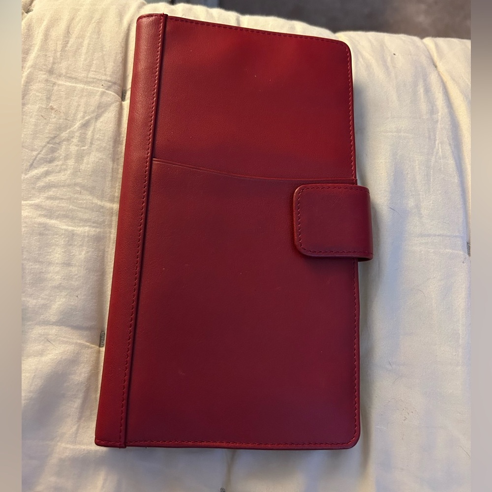 Vintage Mori Leather Organizer Wallet Travel EUC